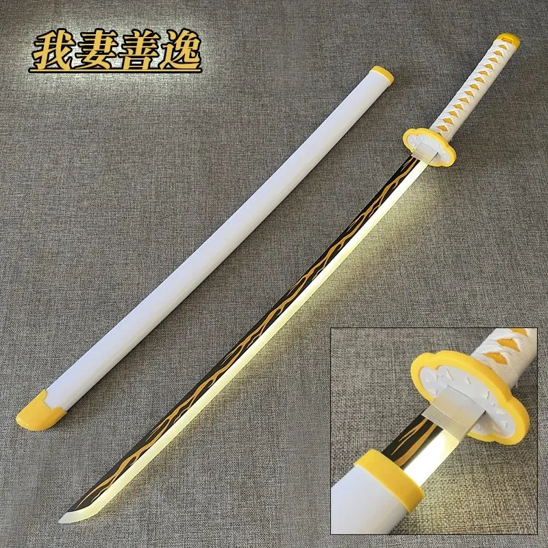 Zenitsu White Wooden LED Katana 104cm