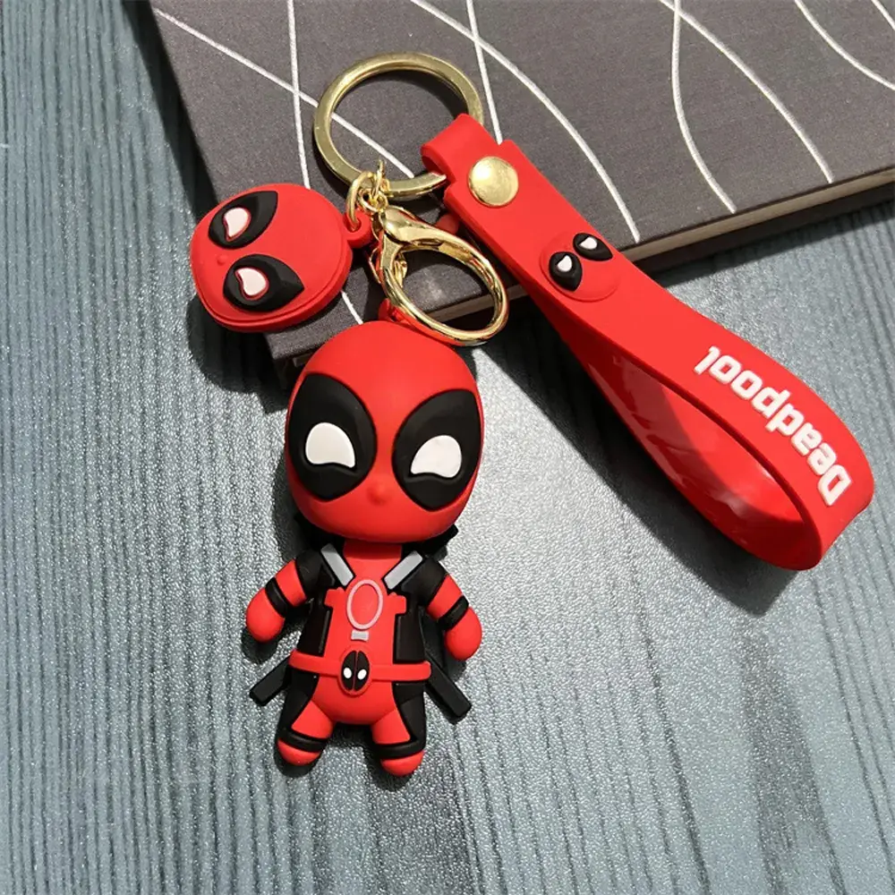Black Deadpool 3D Keychain