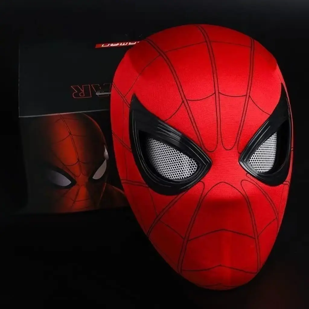 Spiderman Face Mask Moving Eyes With Jaw Motion