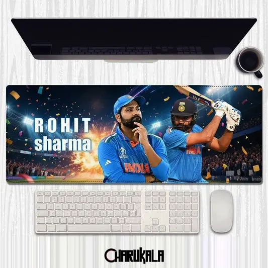 Rohit Sharma Premium Large Desk Mat