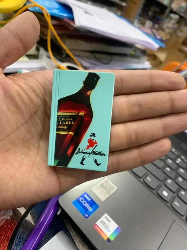 Book Shape Bottle Print Lighter