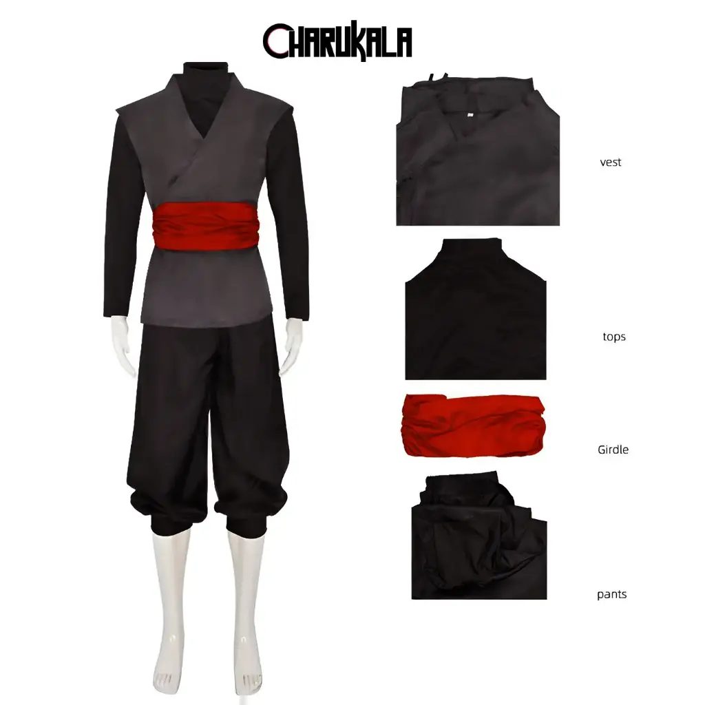 Black Goku Cosplay Costume | Men's Kung Fu Suit