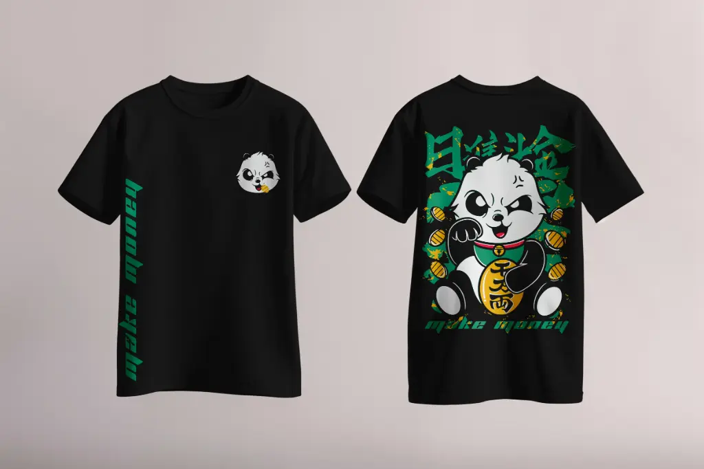 Gold Digger Panda Oversize T-shirt