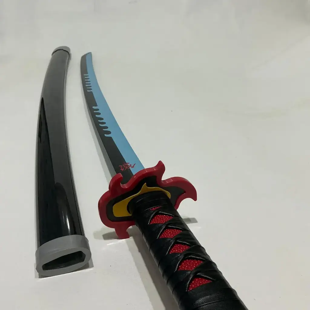 Tanjiro Blue Blade  Wooden Katana 104cm