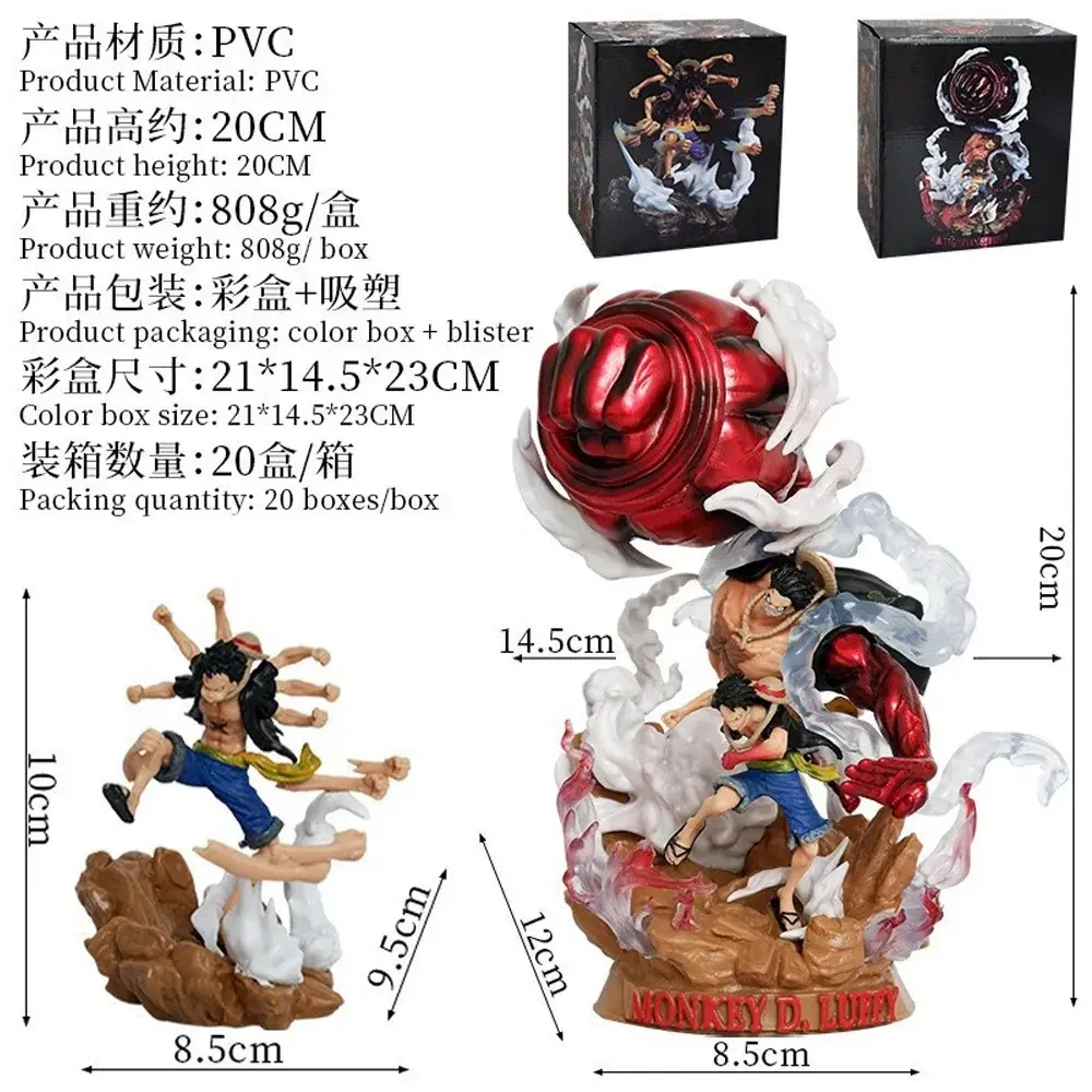 Luffy Big Punch With Small Luffy 20cm Blister And Box Packing