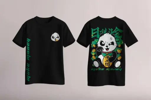Gold Digger Panda Oversize T-shirt