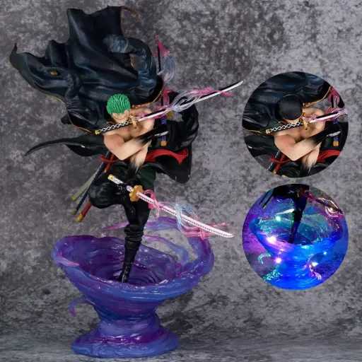 Zoro Standing on Tornado 37cm With Box