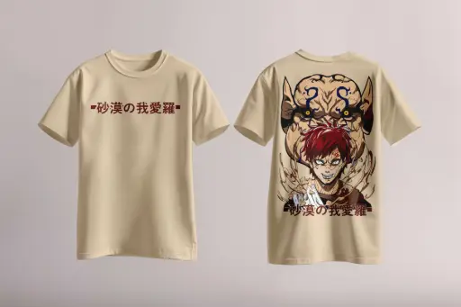 Gaara Naruto Oversize T-shirt