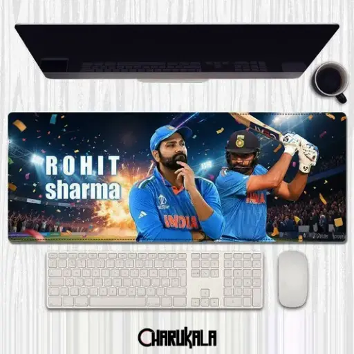 Rohit Sharma Premium Large Desk Mat