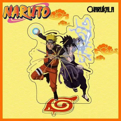 Naruto vs Sasuke Fight Acrylic Stand Table Decor