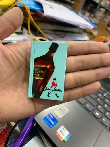 Book Shape Bottle Print Lighter
