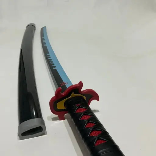 Tanjiro Blue Blade  Wooden Katana 104cm