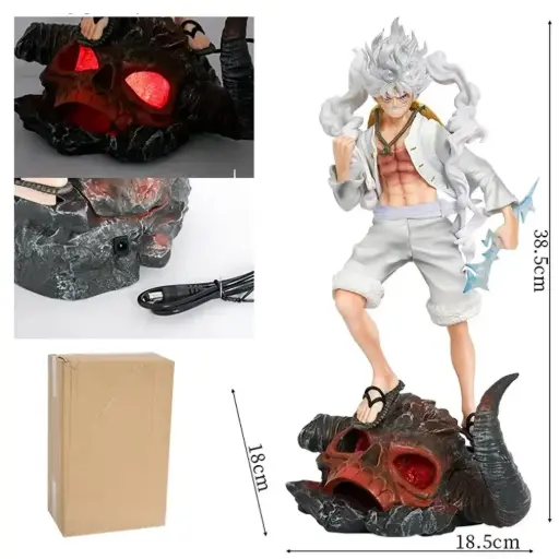 Luffy Gear 5 Standing on Skull 38.5cm With Blister and Box