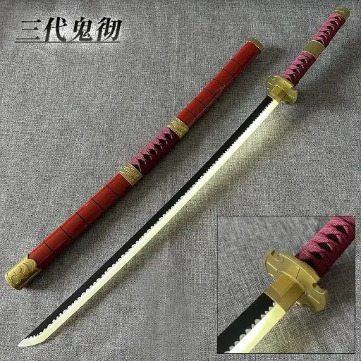 Zoro Red Wooden LED Katana 104cm