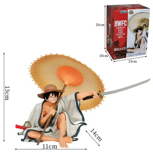 Luffy Sitting With Umbrella 13cm (Box)